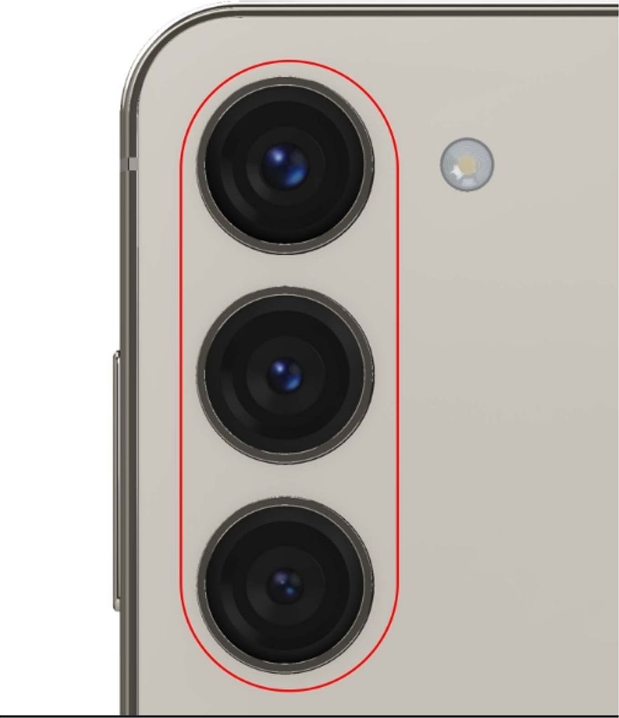 EU Product - Galaxy S23 Camera Frame Beige thumbnail