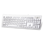Genius Slimstar 130 keyboard USB QWERTY US International White