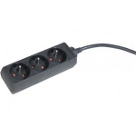 EXC 808531 power extension 1.5 m 3 AC outlet(s) Indoor Black