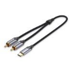 Vention BGUHH audio cable 2 m 2 x RCA USB Type-C Black