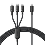 Baseus Silky One-for-Three 1.5Meter 100W Type -C to M+L+C Fast Charging Cable