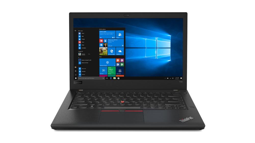 Lenovo ThinkPad T480 i5-8250U Notebook 35.6 cm (14") Full HD Intel® Core™ i5 8 GB DDR4-SDRAM 256 GB SSD Wi-Fi 5 (802.11ac) Windows 10 Pro Black