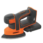 Black & Decker BDCDS18N Delta sander 12000 RPM Black, Orange