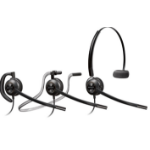 POLY HW540D Headset Wired Ear-hook, Head-band, Neck-band Office/Call center Black