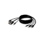 Belkin F1DN1CCBL-DH-10 KVM cable Black 3 m