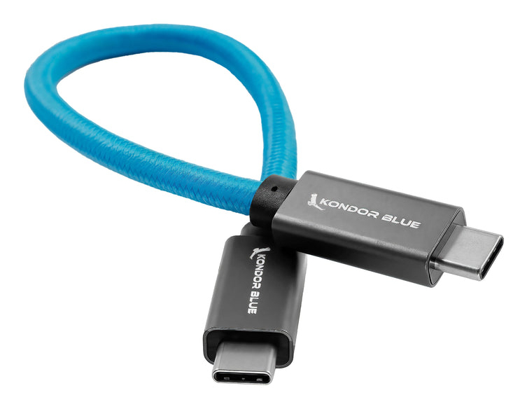 Kondor Blue KB-USBC USB cable USB 3.2 Gen 2x2 0.215 m Black, Blue