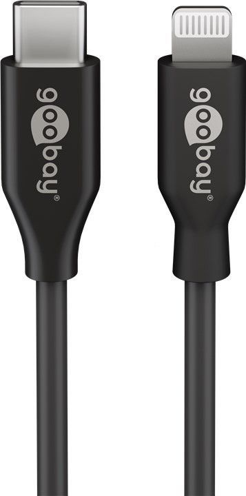 Image of Wentronic 39428 - 0.5 m - Lightning - USB C - Male - Male - Black