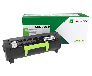 Image of Lexmark 51B2000 Toner-kit return program, 2.5K pages ISO/IEC 19752...