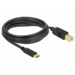 DeLOCK 83666 USB-kabel USB 2.0 3 m USB C USB B Zwart