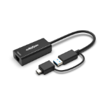 Origin Storage 133486-OS cable gender changer USB3.0/USB-C RJ45 Black