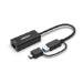 Origin Storage USB3.0 or USB-C (with USB-C male to USB3.0 female adapter) to RJ45 Gigabit Adapter USB3.0/USB-C Black