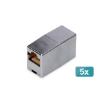 Digitus DN-93901-5 tussenstuk voor kabels RJ-45 Zilver