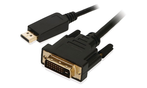 2-Power CAB0037A video cable adapter 2 m DisplayPort DVI-D Black