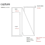 Capture CA-LB3049 printer label White