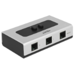 DeLOCK 87698 telefonie switch Zwart, Grijs