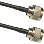 Ventev TWS195NMNM-2 coaxial cable TWS195 0.6 m Black