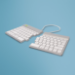 R-Go Tools Ergonomic keyboard R-Go Split Break with break software, ergonomic split keyboard, QWERTY (US), Bluetooth, white