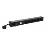Middle Atlantic Products 6 468 36 power distribution unit (PDU) 6 AC outlet(s) 1U Black