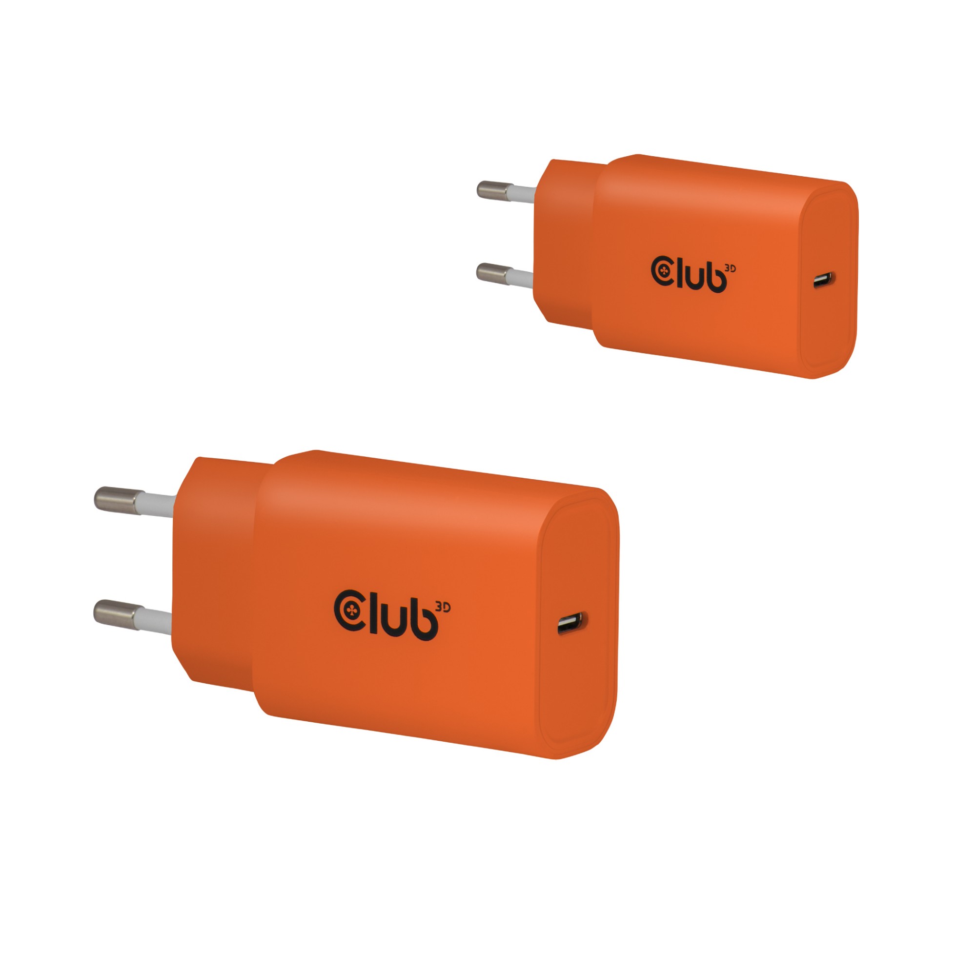 CLUB3D 2-Pack USB C Charger 30 Watt Whit
