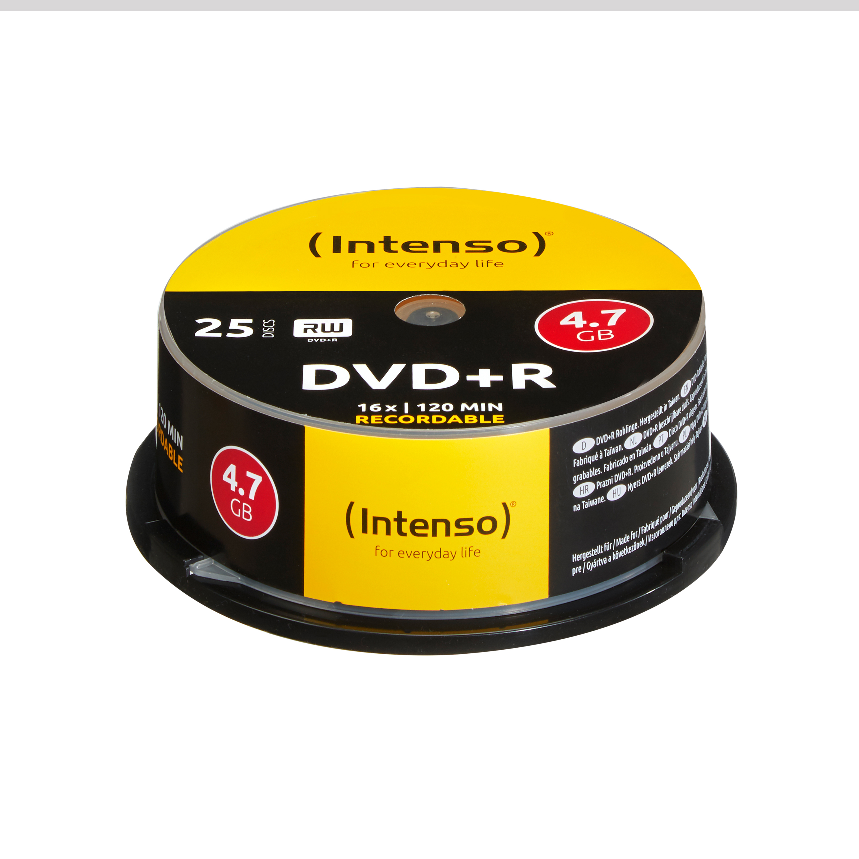 Image of Intenso DVD+R 4.7GB, 16x 25 pc(s)