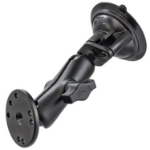 RAM Mounts Twist-Lock Suction Cup Double Ball Mount with Round Plate