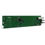 AJA 2-Channel 12G-SDI/ST Single Mode LC Fiber Transmitter, DashBoard Support