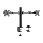 Brateck Dual Monitors Affordable Steel Articulating Monitor Arm Fit Most 17'-31' Monitors Up to 9kg per screen VESA 75x75/100x100