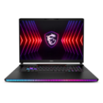 MSI Gaming Raider GE78 HX 14VGG-207UK Intel® Core™ i9 i9-14900HX Laptop 43.2 cm (17") Quad HD+ 32 GB DDR5-SDRAM 1 TB SSD NVIDIA GeForce RTX 4070 Wi-Fi 7 (802.11be) Windows 11 Home Advanced Black