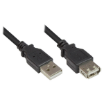 Alcasa USB 2.0 3m USB cable USB A Black