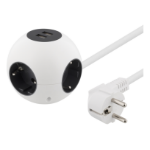 Deltaco GT-292 power extension 1.4 m 4 AC outlet(s) Indoor White