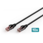 Digitus CAT 6 U/UTP outdoor patch cable, PE, 10 pieces