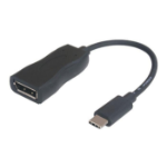 Garbot USB3.1 C-DP. M/F. Black. 15cm