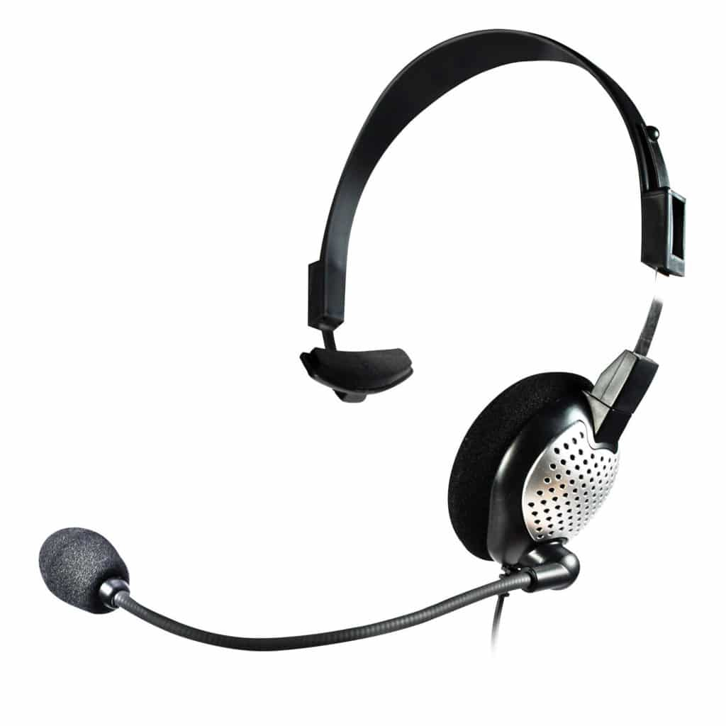 Andrea Communications NC-181VM Headset Wired Head-band Office/Call center USB Type-A Black, Silver