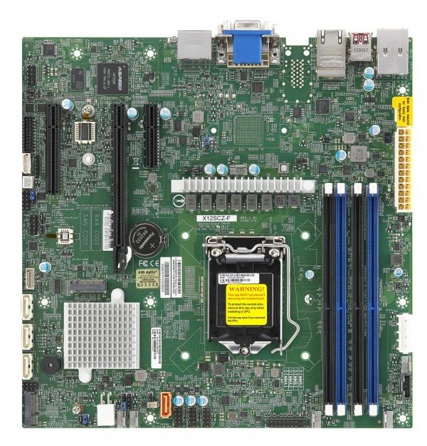 Image of Supermicro MBD-X12SCZ-F Intel W480 LGA 1200 (Socket H5) micro ATX
