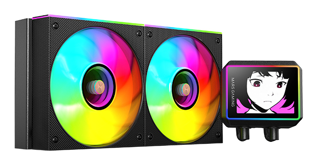 Mars Gaming Black Ml-Visionii240 Processor All-In-One Liquid Cooler 12 Cm Bl