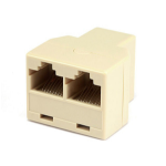 Monoprice 7294 cable gender changer Rj-45 2x Rj-45 Cream