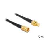 DeLOCK 88649 coaxial cable RG-174 5 m SMB Black