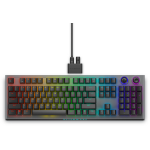 DELL Alienware Tri-Mode AW920K - Keyboard - AlienFX per-key RGB / 16.8 million colours - wireless - 2.4 GHz, Bluetooth 5.1, USB - QWERTY - US - key switch: CHERRY MX Red - Dark Side of the Moon