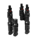 LogiLink Solar Y-Connector set, 2 pcs, male & female, PVC, for solar cables, black
