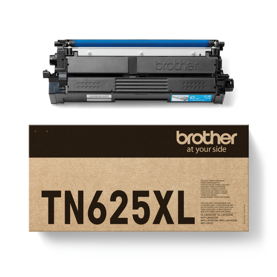 Brother Cyan Tn-625Xlc Toner-Kit High-Capacity. 4.5K Pages Iso/Iec 197