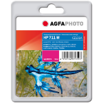 AgfaPhoto APHP711M inktcartridge 1 stuk(s) Compatibel Normaal rendement Magenta