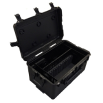 Loxit 7412 portable device management cart/cabinet Black