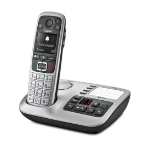 Gigaset E560A telephone DECT telephone Caller ID Black, Silver