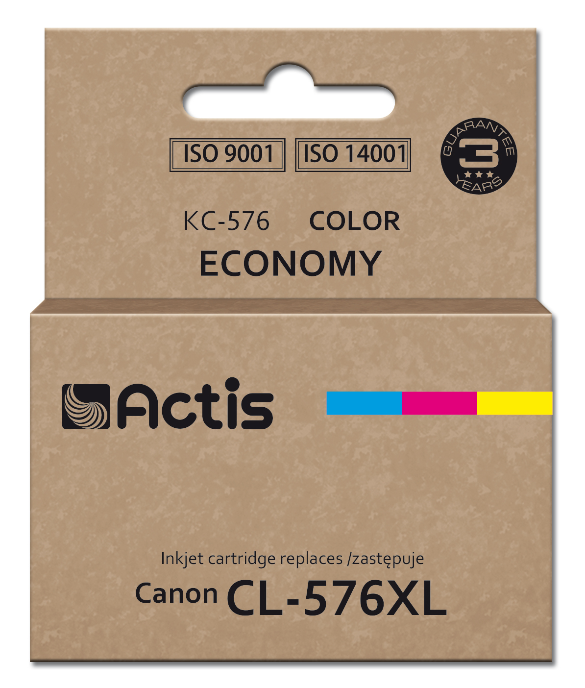 Actis KC-576 Canon printer ink, replacement Canon CL-576XL; Supreme; 15 ml; colour: blue, yellow, red