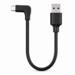 JLC Type C (Male) to USB (Male) Right Angled Cable - 30CM - Black