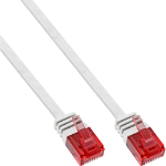 InLine Flat Ultraslim Patch Cable U/UTP Cat.6 Gigabit ready white 1.5m