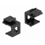 DeLOCK Keystone cover black with 8.0 mm hole 4 pieces