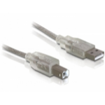 DeLOCK Cable USB 2.0 A-B - 0.5m USB cable USB A USB B Grey