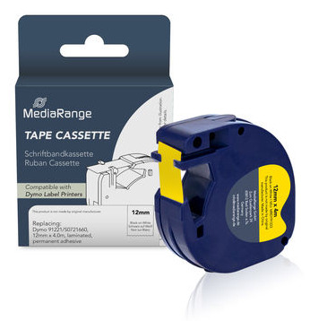Image of MediaRange Plastic tape cassette. for label printers using Dymo® 91222