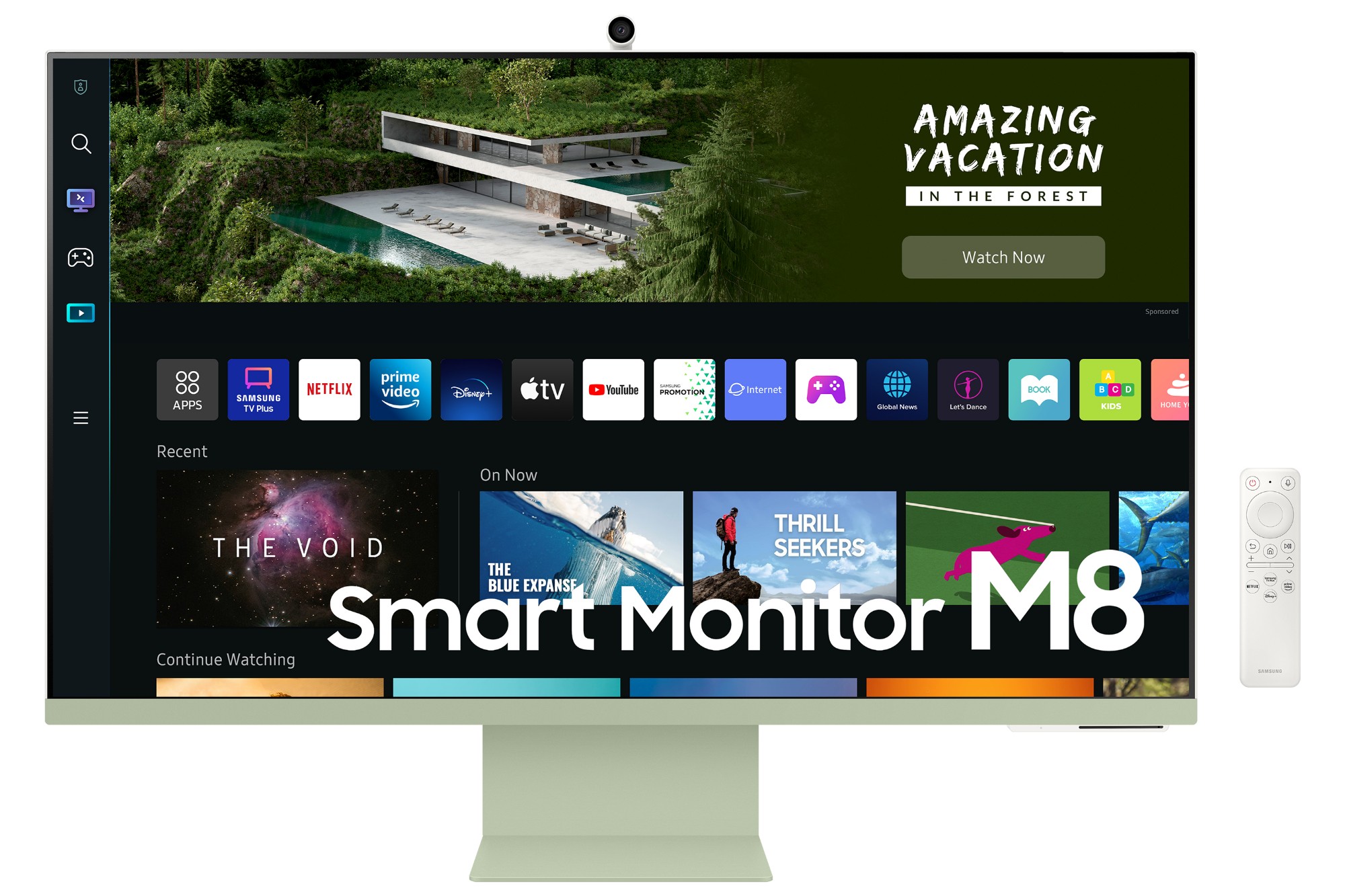 Samsung S32BM80GUU 81.3 cm (32") 3840 x 2160 pixels 4K Ultra HD Green, White